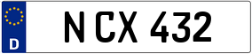 Trailer License Plate